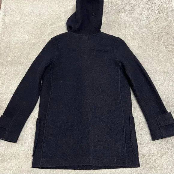 Ralph Lauren Denim & Supply pea coat jacket Womens small black 100% wool Toggle - Picture 5 of 7